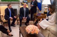 How did Melania Trump welcome Polish president
