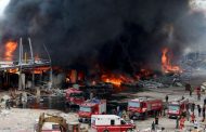 Big fire at Beirut port rattles residents a month after huge explosion