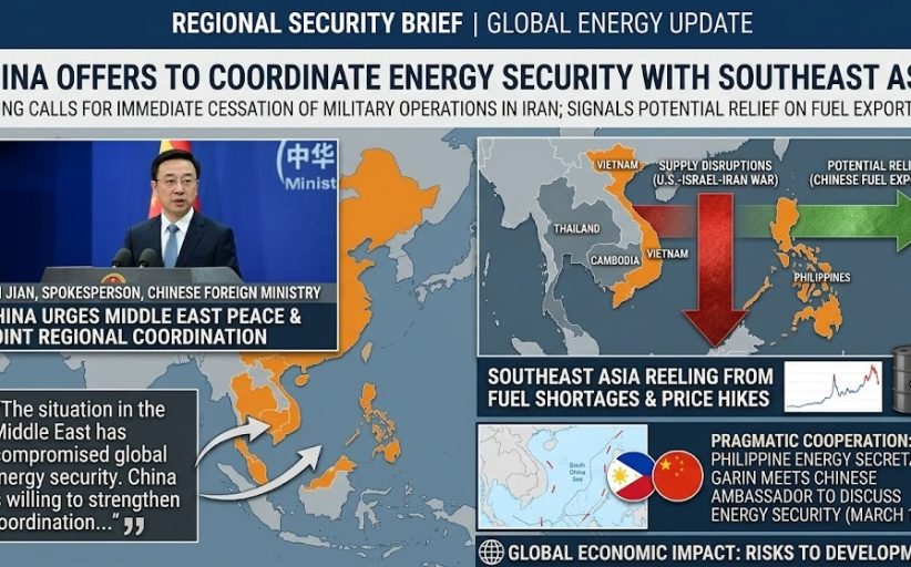 China Signals Energy Cooperation with Southeast Asia Amid Middle East Conflict