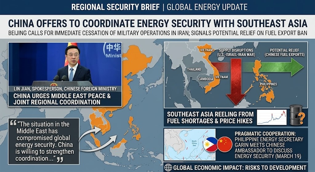 China Signals Energy Cooperation with Southeast Asia Amid Middle East Conflict