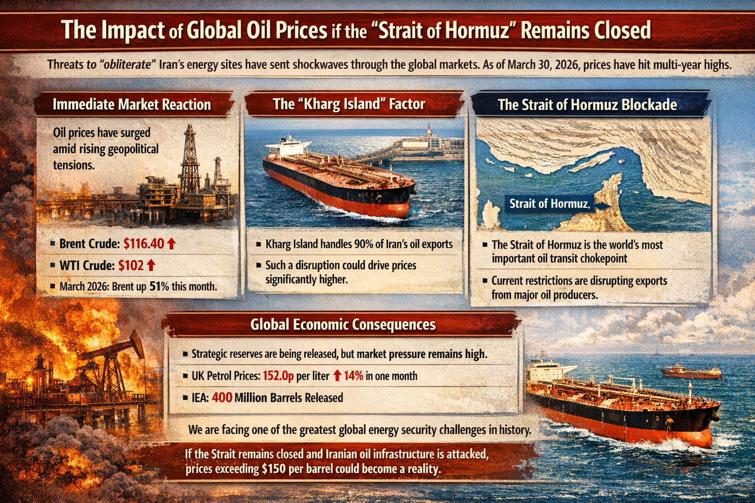 The impact of global oil prices if the 