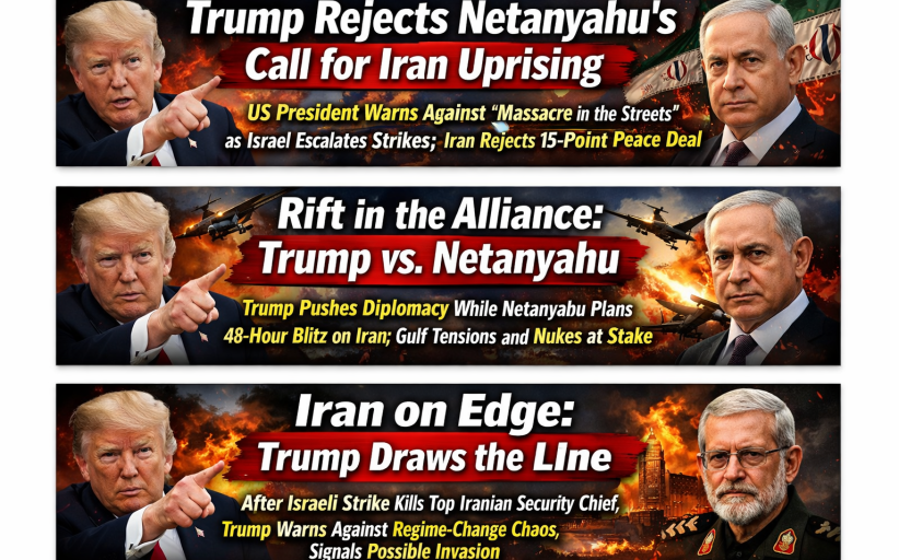 Trump Breaks With Netanyahu, Rejects Bloody Regime Change Plan With Stern Warning