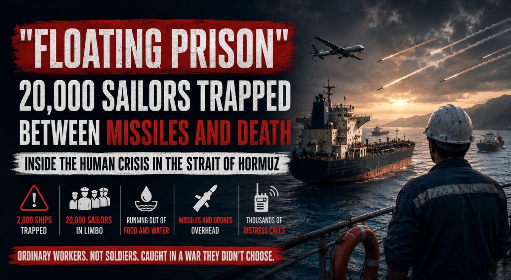 “Floating Prison” in the Strait of Hormuz: 20,000 Sailors Trapped Between Missiles and Death