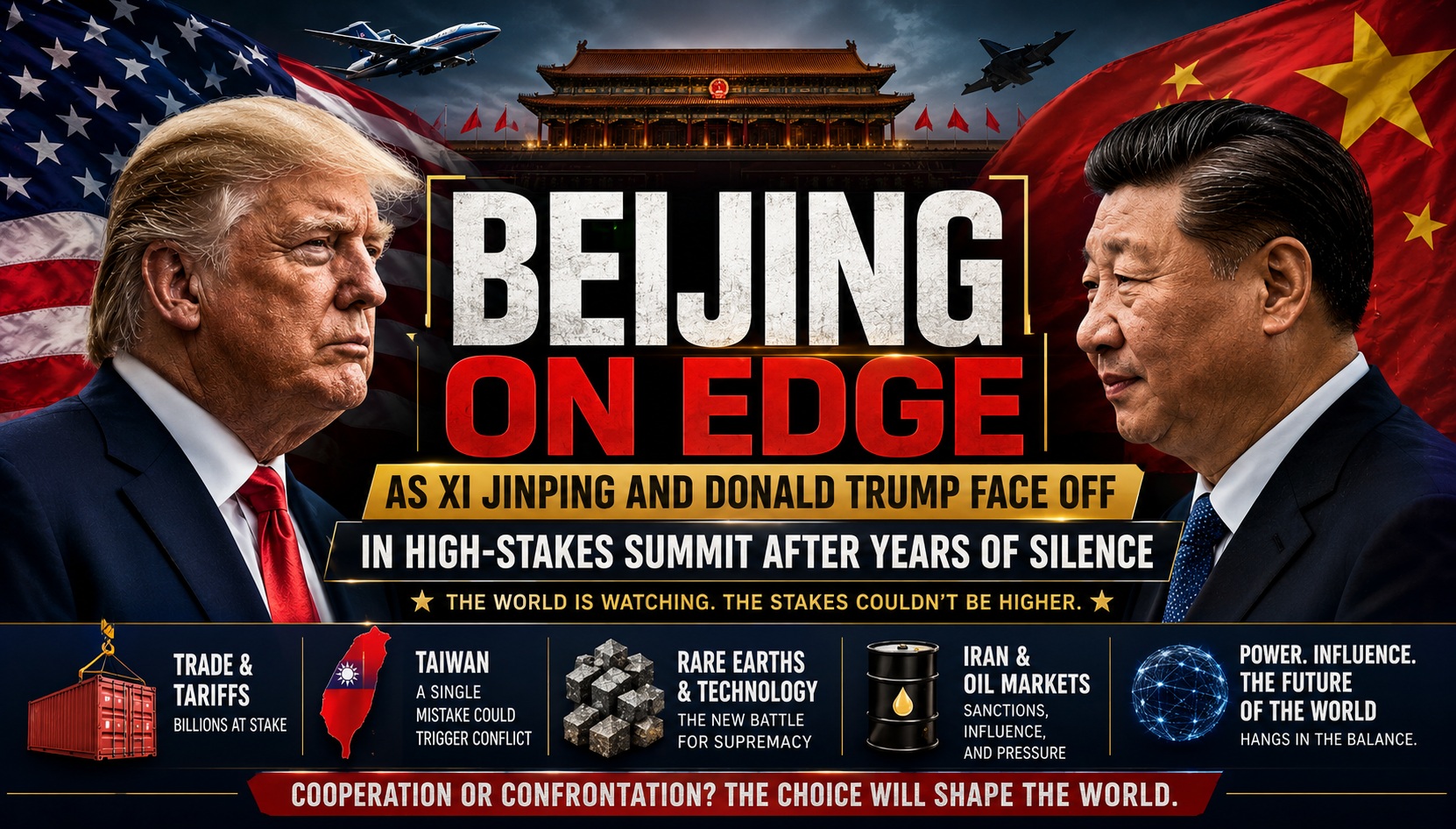 Beijing on Edge as Xi Jinping and Donald Trump Face Off in High-Stakes Summit After Years of Silence