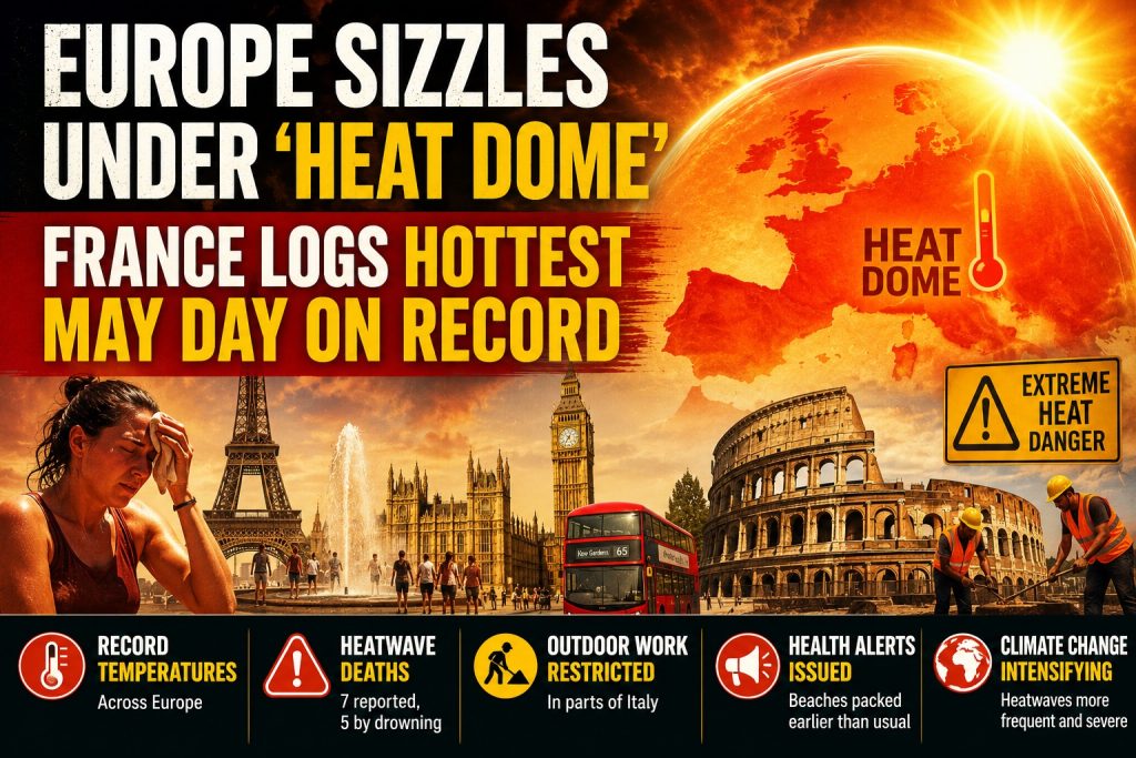 Europe Under Siege: Deadly “Heat Dome” Turns Cities into Furnaces as Record Temperatures Trigger Chaos