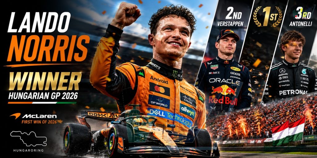 Lando Norris Ends Eight-Month Wait with Hungarian GP Masterclass as McLaren Finally Breaks Through