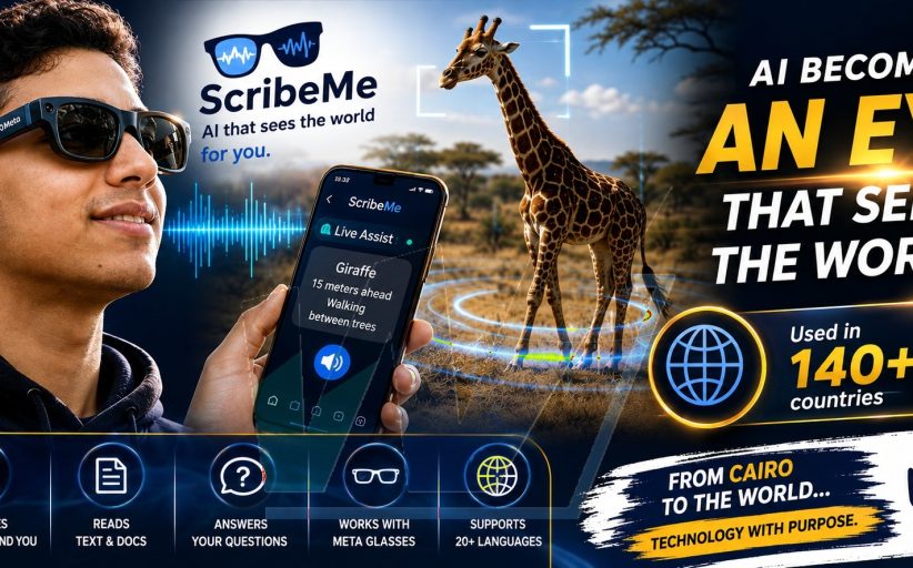 ScribeMe: The Blind Egyptian Entrepreneur Turning AI Into an “Eye” for the World
