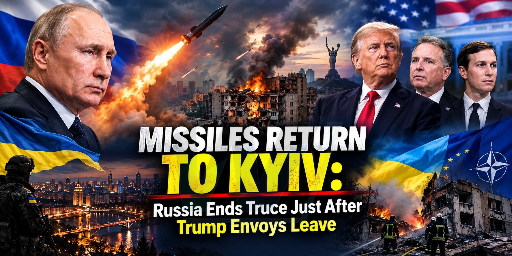 Missiles Return to Kyiv, Just as Diplomacy Leaves