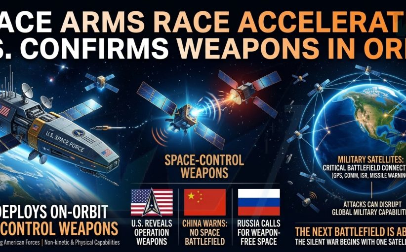US Confirms Weapons Are Already in Orbit as Space Arms Race Accelerates