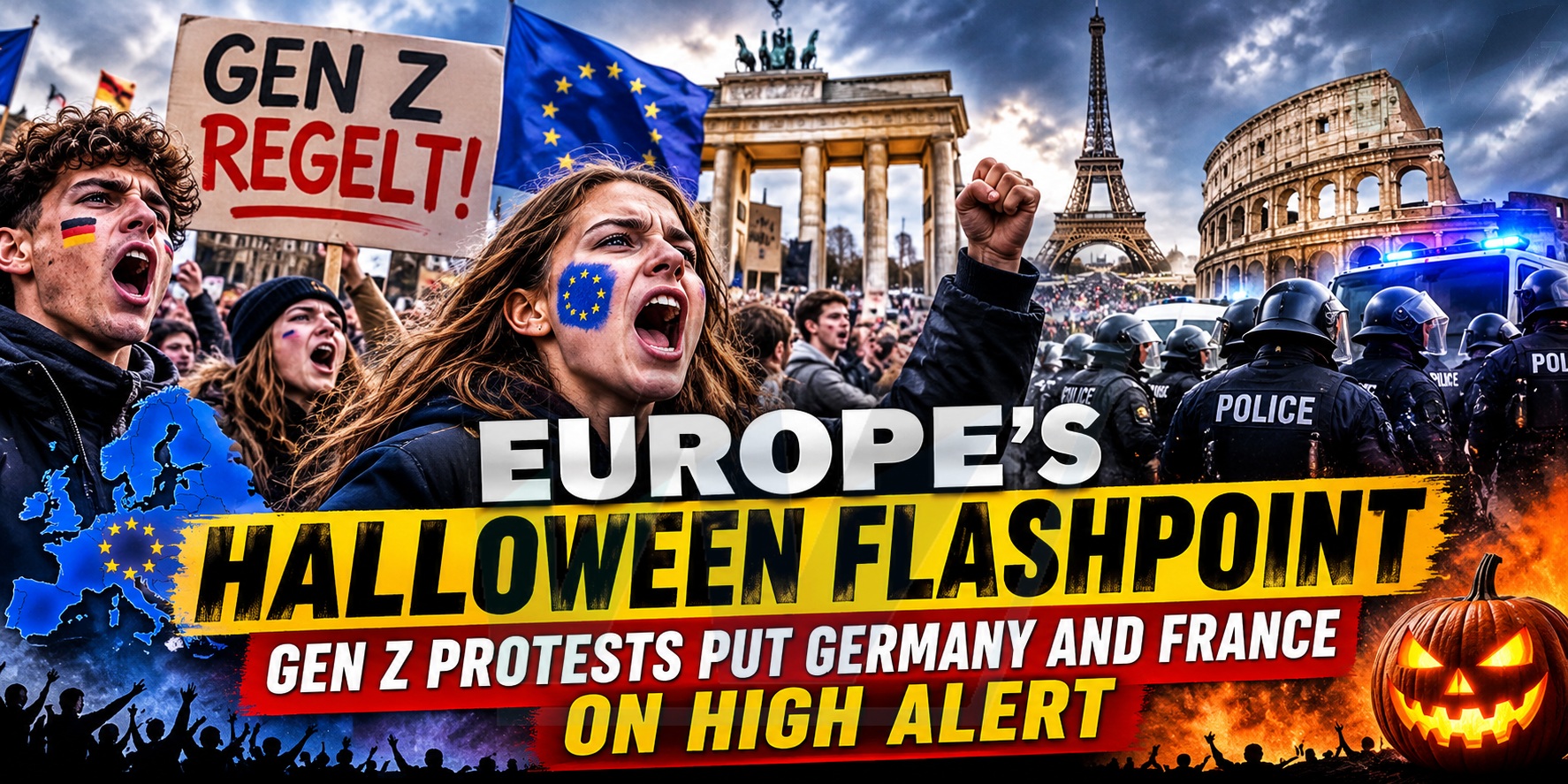 Europe's Halloween Flashpoint: Gen Z Protests Put Germany and France on High Alert