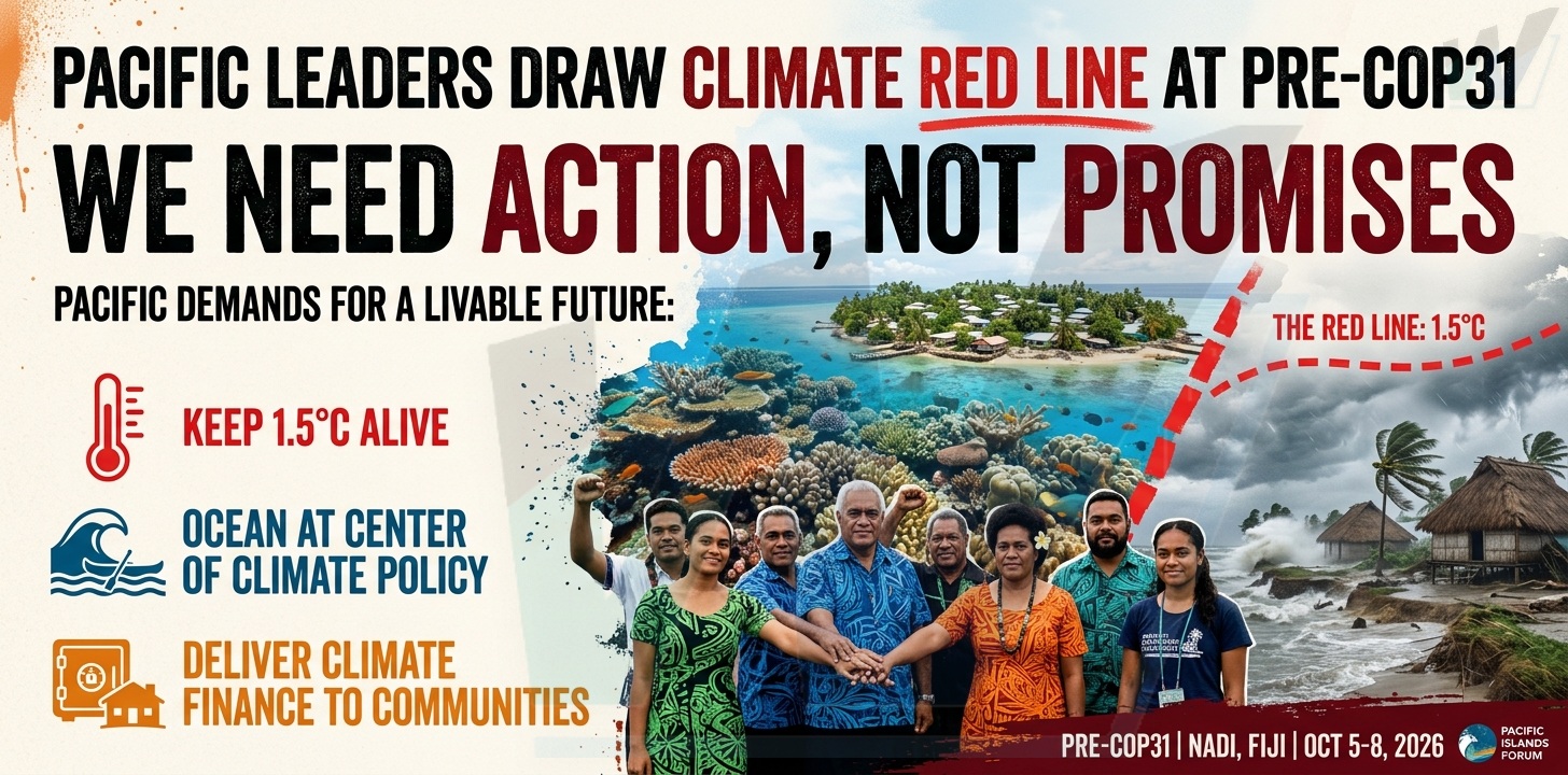 Pacific Leaders Draw a Climate Red Line as Pre-COP31 Opens in Fiji