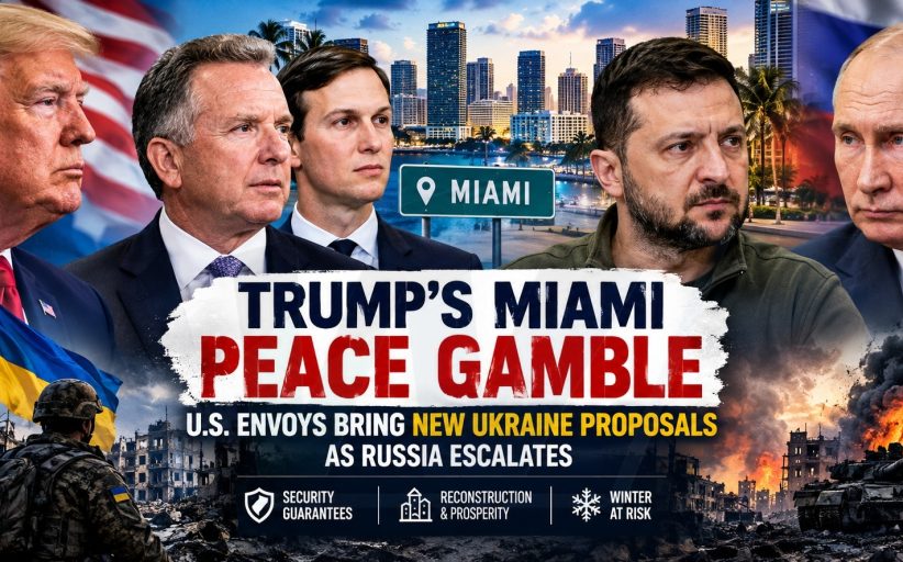 Trump’s Miami Peace Gamble: U.S. Envoys Bring New Ukraine Proposals as Russia Escalates