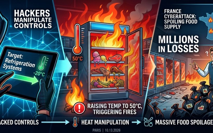 France Supermarket Cyberattack: Hackers Heat Fridges to 50°C, Trigger Fires and Millions in Losses
